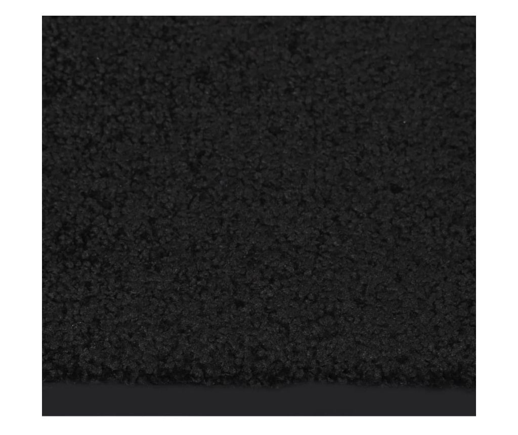 Otirač za vrata, crni, 60x80 cm - 4