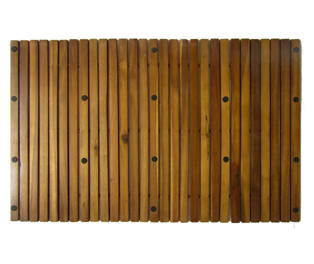 Kupaonski otirač od bagremovog drveta 80 x 50 cm
