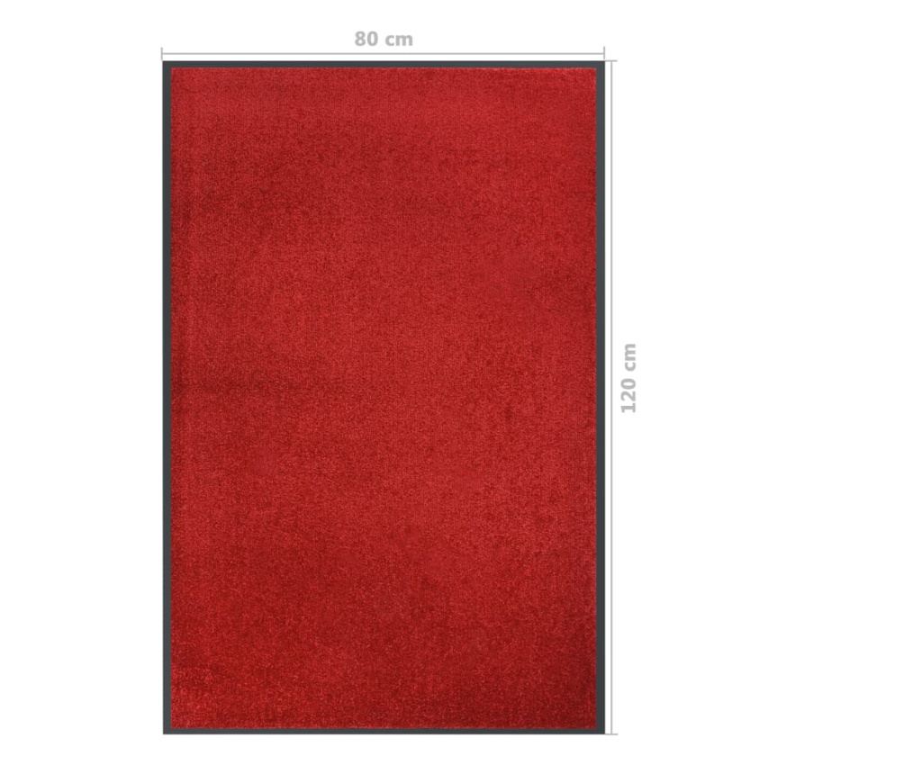 Covoraș de ușă, roșu, 80x120 cm - 6