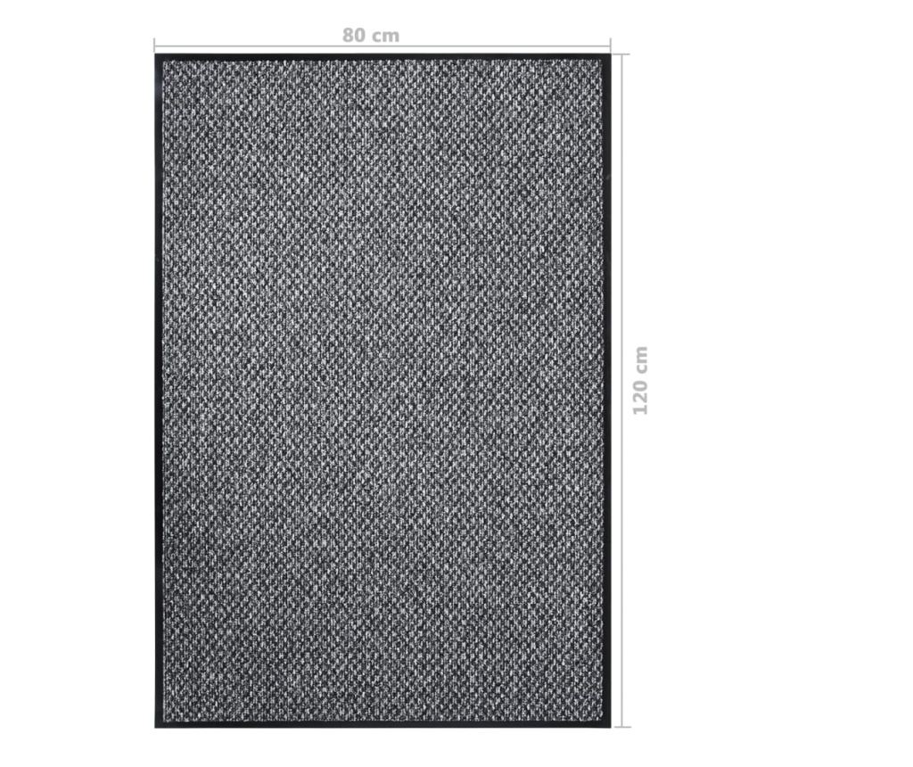 Otirač, siva, 80x120 cm - 6