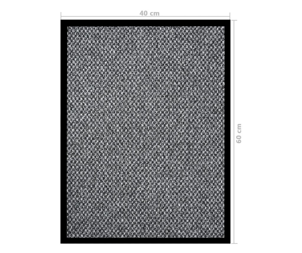 Ulazna otirač, siva, 40x60 cm - 6