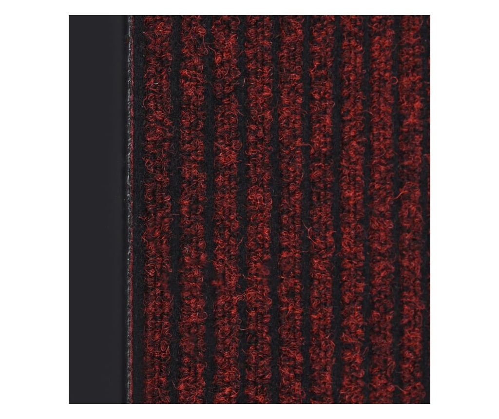 Ulazna otirač, crvena s prugama, 40x60 cm - 3