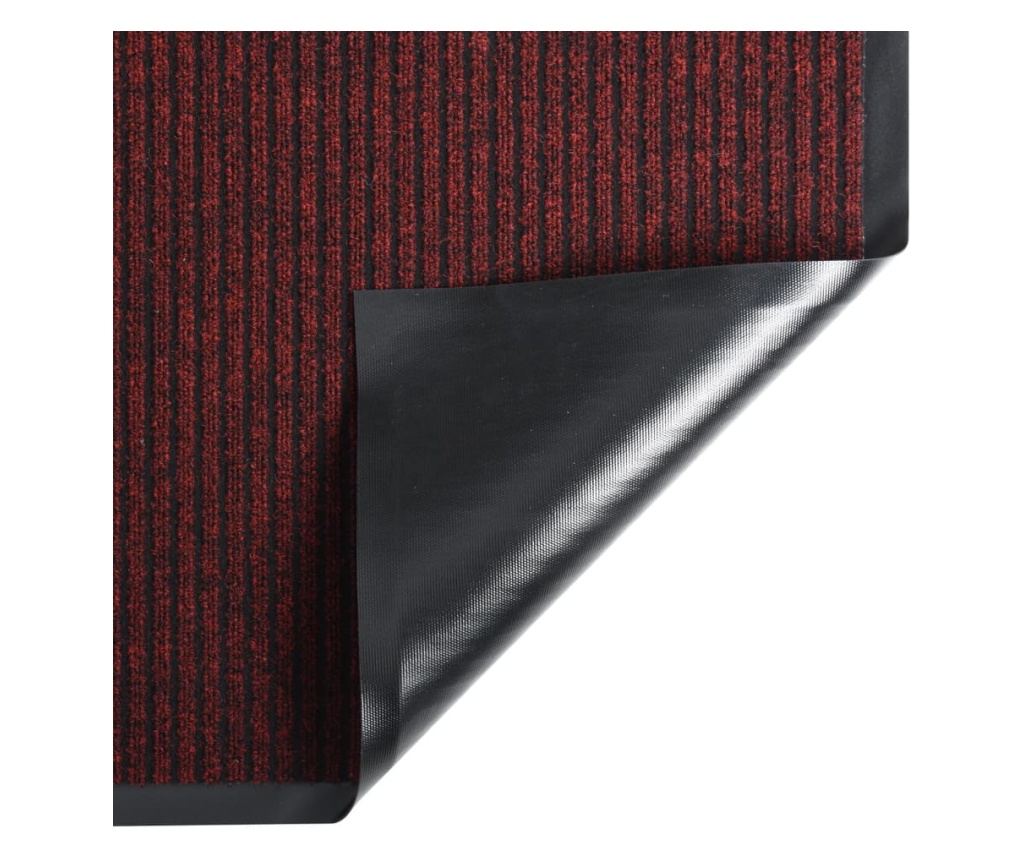 Ulazna otirač, crvena s prugama, 40x60 cm - 5