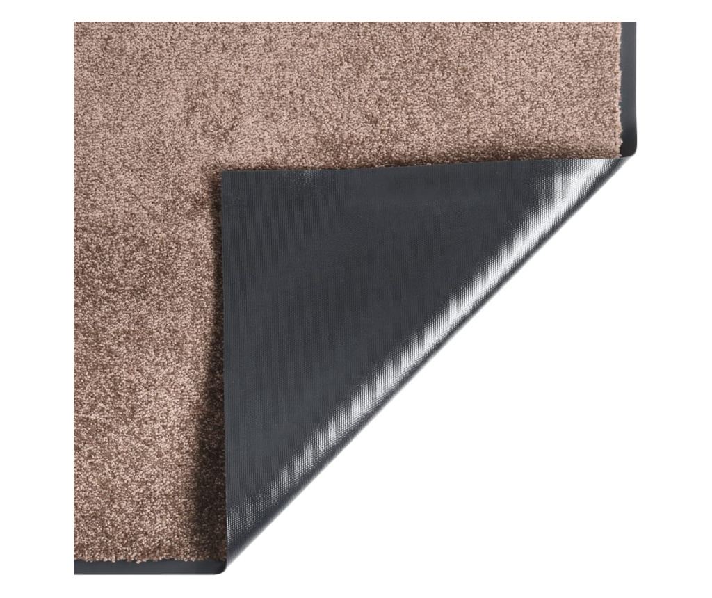 Otirač za vrata, smeđi, 60x80 cm - 3