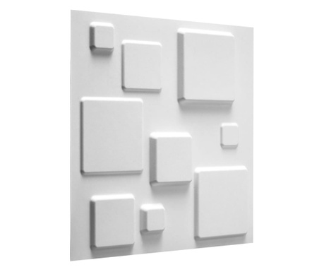 24 ks 3D nástěnné panely GA-WA09 čtverce