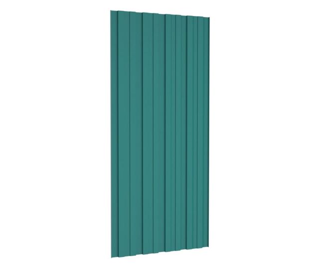 Krovni paneli 36 kom od pocinčanog čelika zeleni 100 x 45 cm