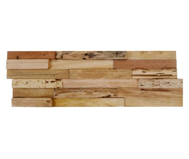 Panouri placare pereti, 10 buc., 1,03 m², lemn de tec reciclat