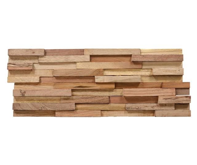 Panouri placare pereti 3D, 10 buc., 1,08 m², lemn masiv de tec