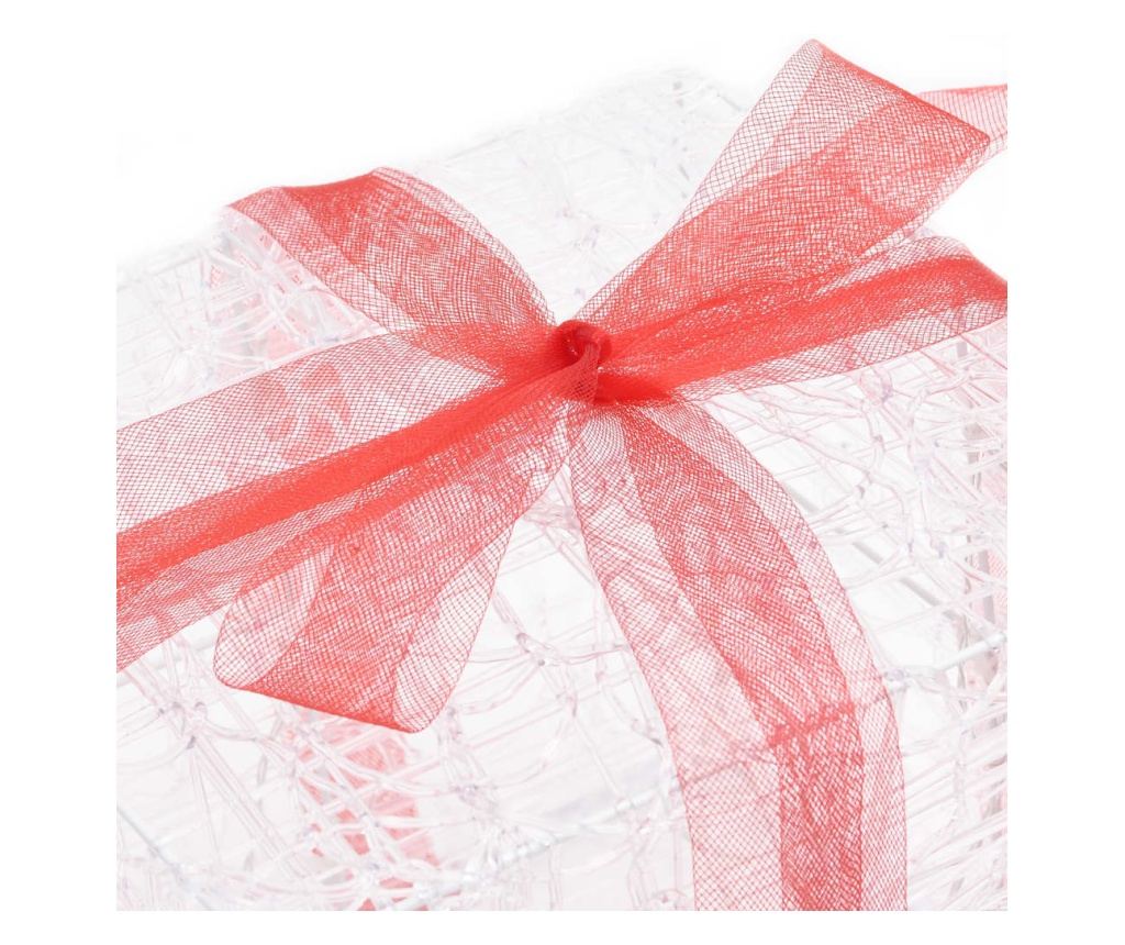 Božićne ukrasne poklon kutije, 3 kom., višebojne, akril - 6