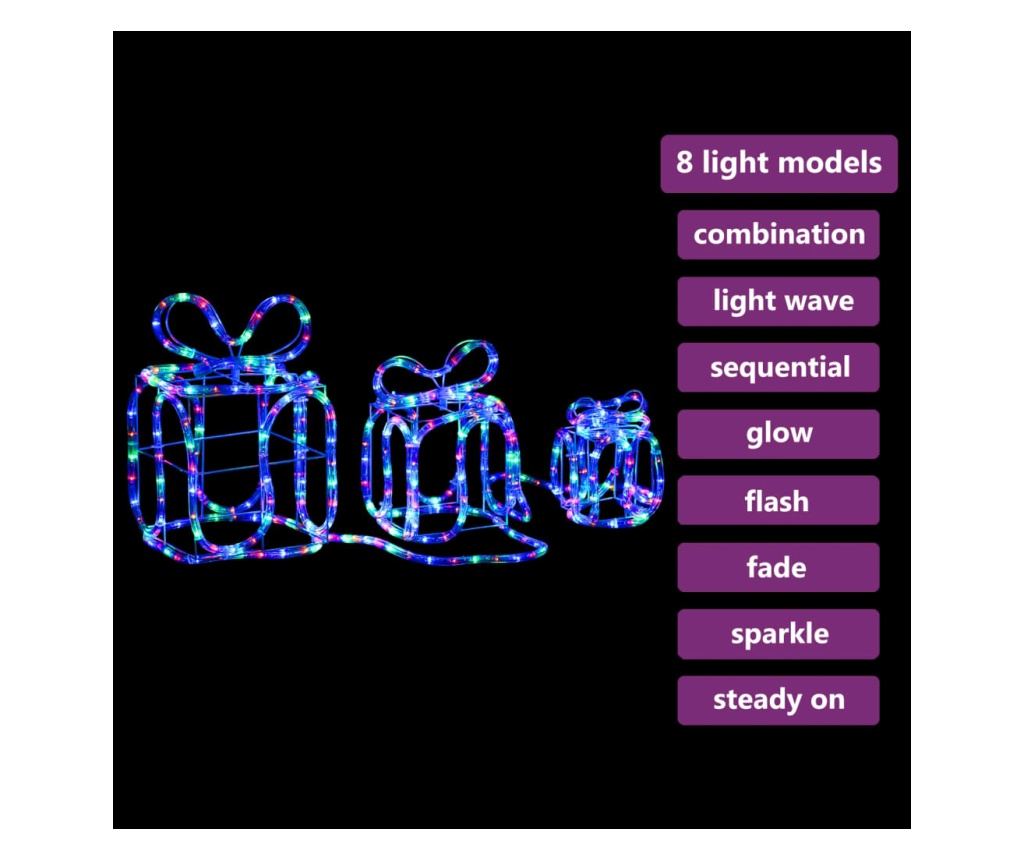 Božićni ukras poklon kutije 180 LED svjetla unutarnja/vanjska - 3