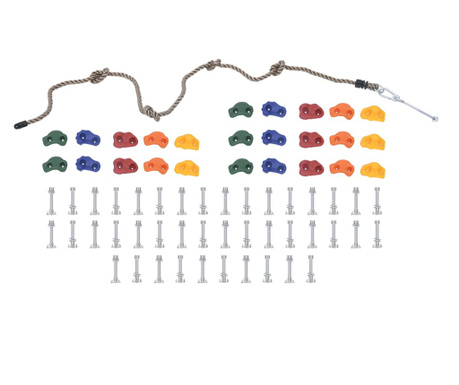 Pietre de catarat cu funie, 25 buc., multicolor