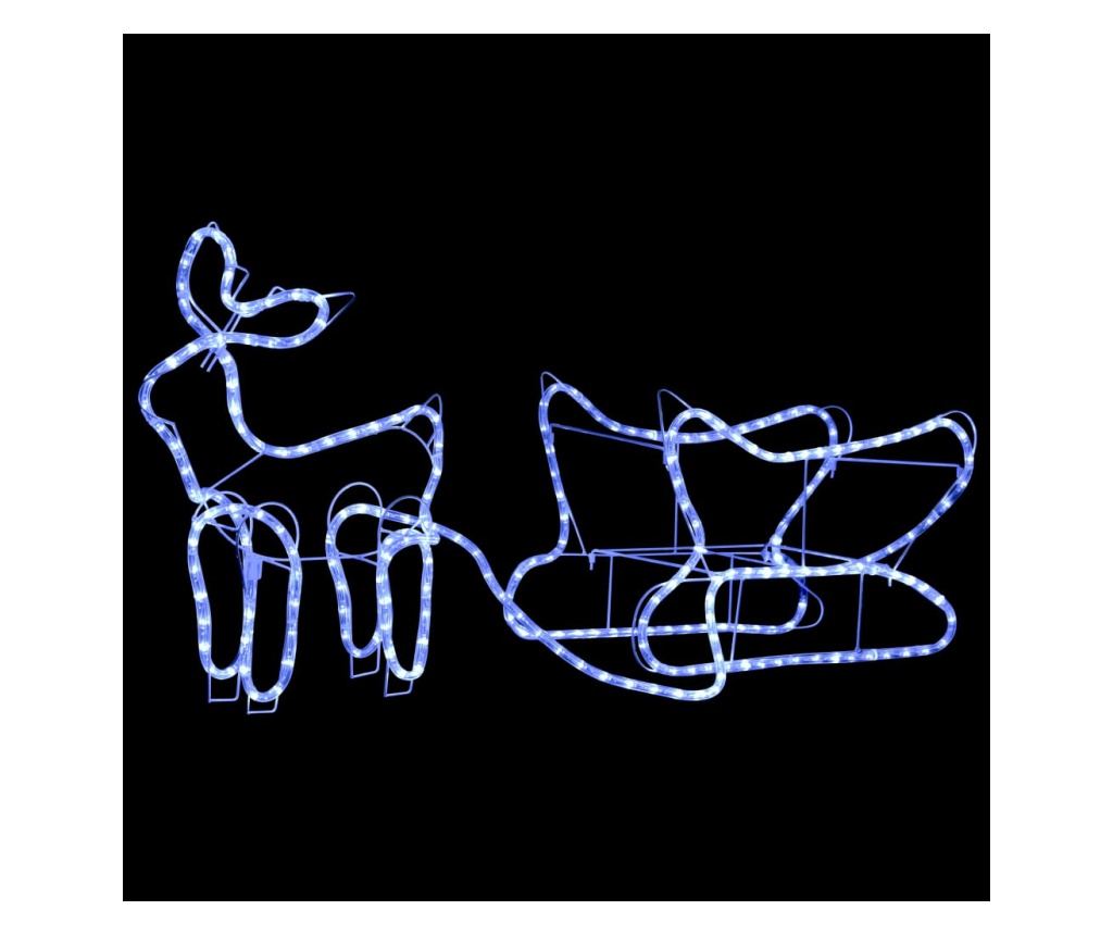 Božićna dekoracija s jelenom i saonicama, 252 LED diode, za vanjsku upotrebu - 2