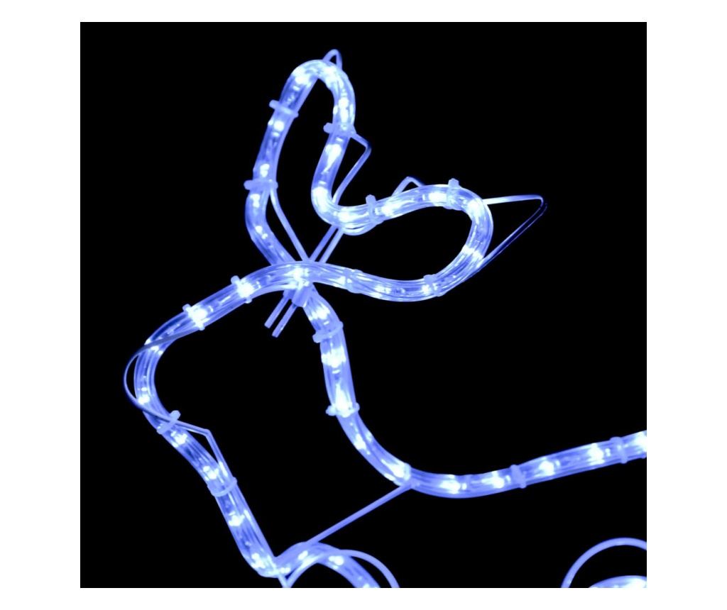 Božićni ukras s jelenima i saonicama, 576 LED svjetala, vanjski - 6