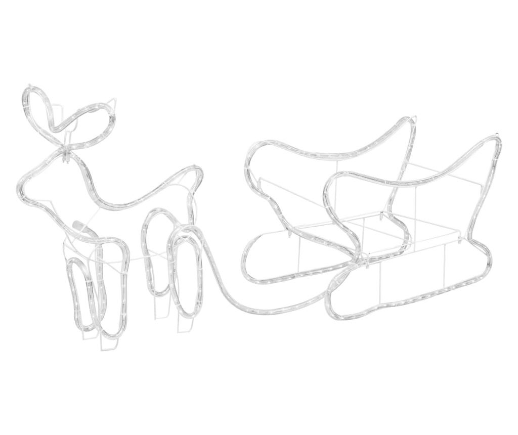 Božićni ukras s jelenom i saonicama, 252 LED svjetla, vanjski - 7