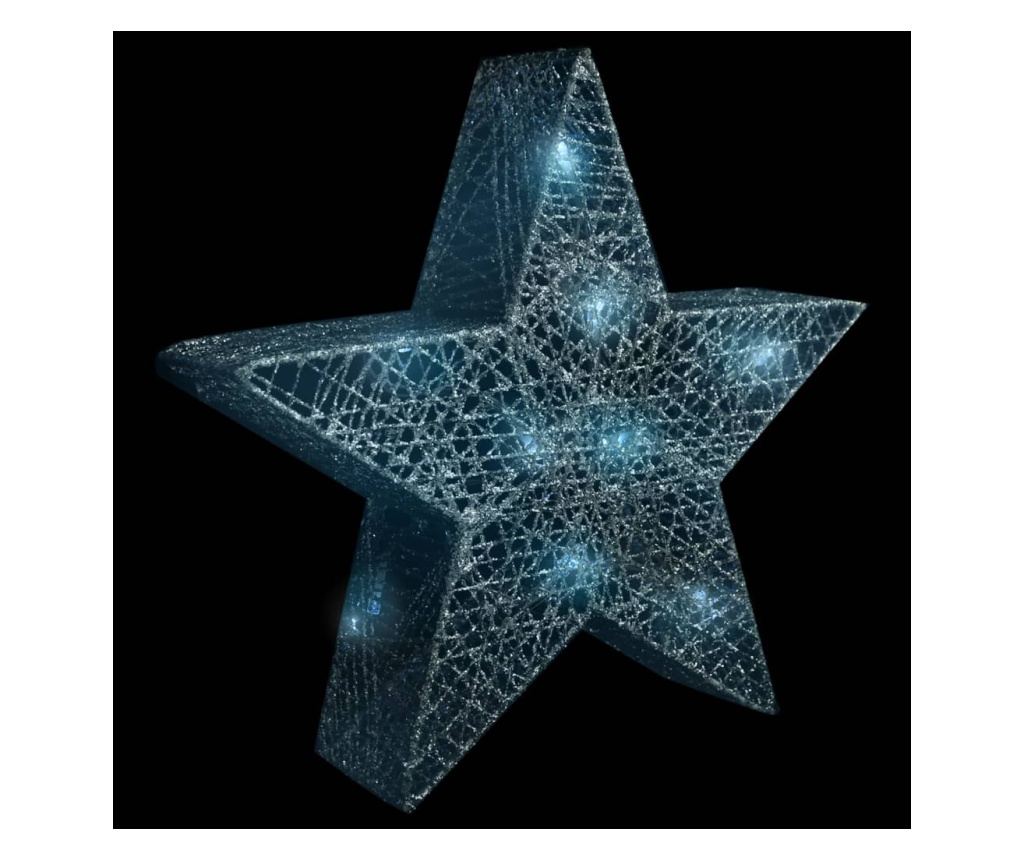 Božićni ukrasi zvijezde 3 kom. Srebrna mreža LED za van/unutra - 5