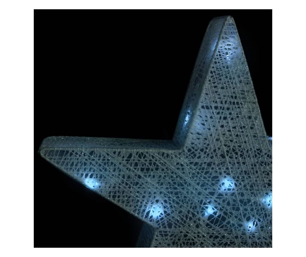 Božićni ukrasi zvijezde 3 kom. Srebrna mreža LED za van/unutra - 6