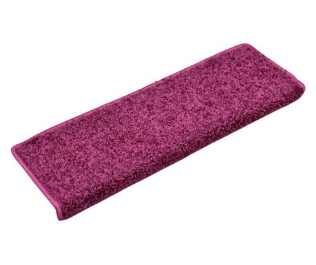 Tepisi za stepenice 15 kom 65x21x4 cm ljubičasti 