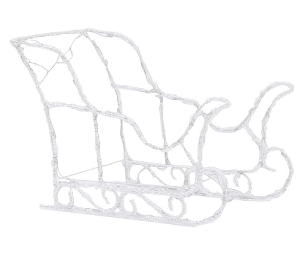 Božićni ukras sobovi i saonice 160 LED svjetala 130 cm akril - 7