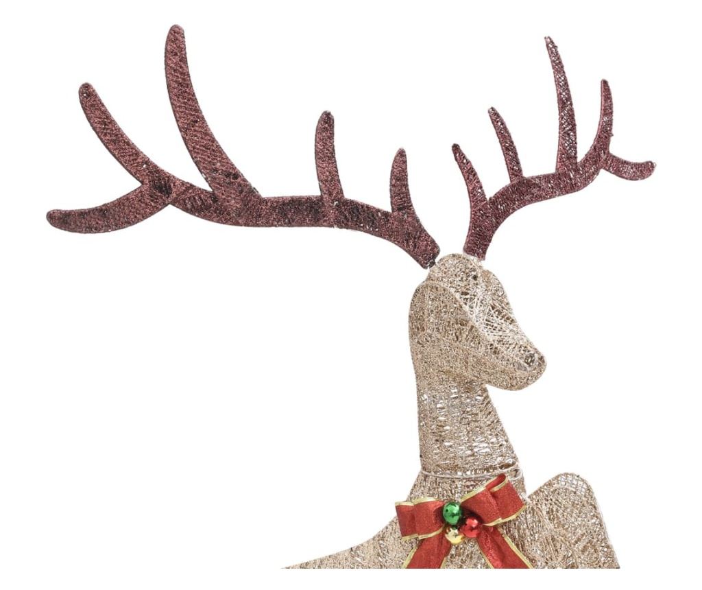 Božićno leteće sob ukras 120 Toplo bijelih LED dioda Zlatni - 8