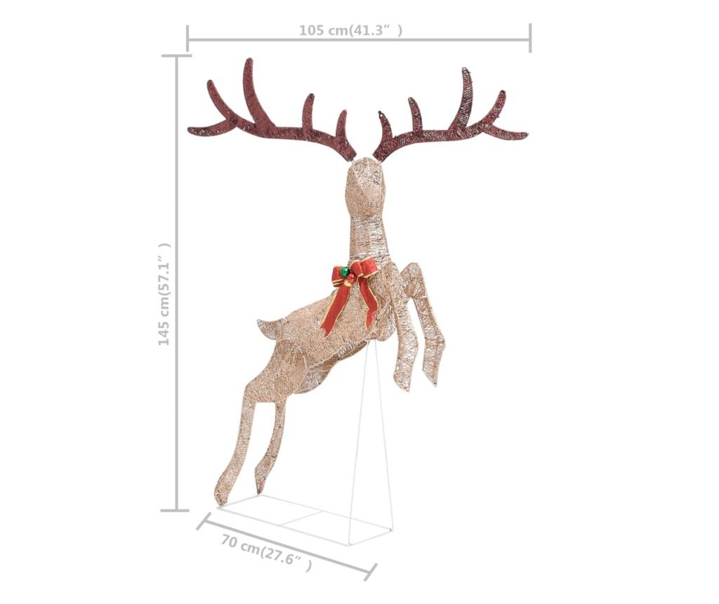 Božićno leteće sob ukras 120 Toplo bijelih LED dioda Zlatni - 10