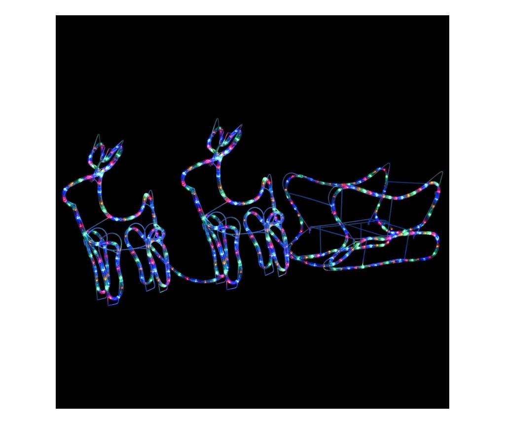 Božićna dekoracija s jelenom i saonicama, 576 LED dioda, za vanjsku upotrebu - 2