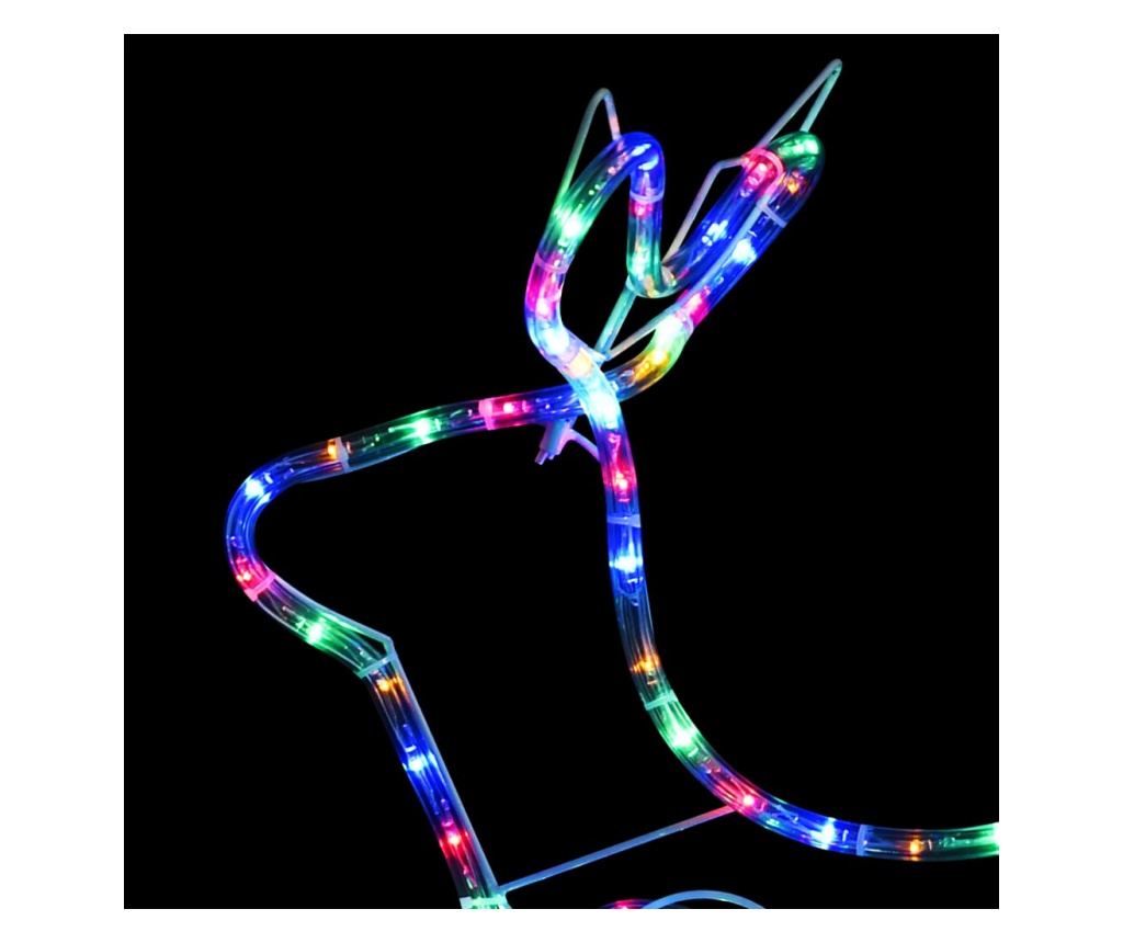 Božićna dekoracija s jelenom i saonicama, 576 LED dioda, za vanjsku upotrebu - 6