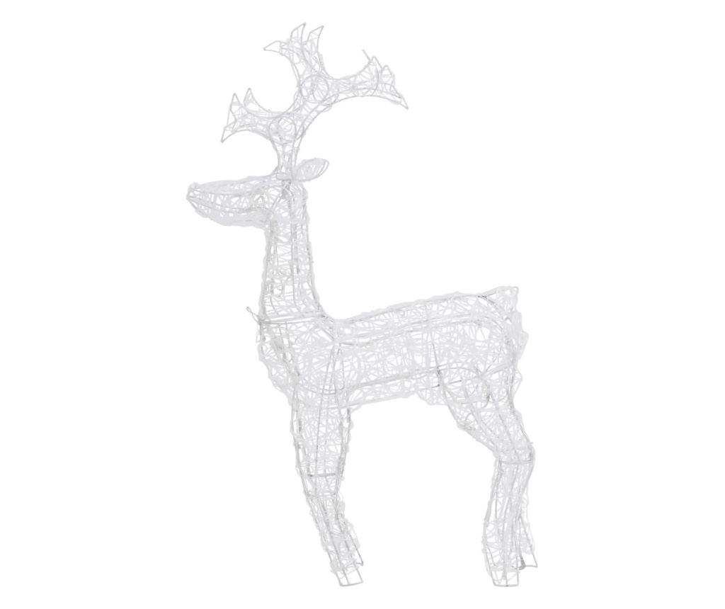 Božićni ukras s jelenom, 90 LED dioda, 60x16x100 cm, akril - 6