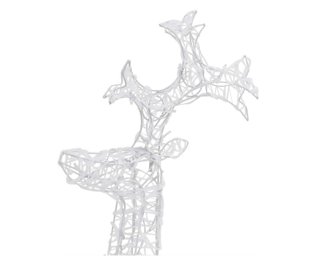 Božićni ukras s jelenom, 90 LED dioda, 60x16x100 cm, akril - 7