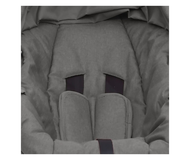 Fotelik niemowlęcy do samochodu, jasnoszary, 42x65x57 cm