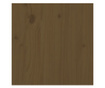 Поставка за дърва за огрев меденокафява 80x25x100 см бор масив