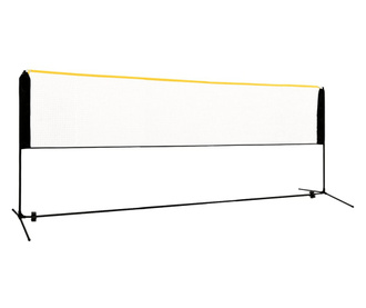 Siatka do badmintona, regulowana, 400x103x94-158 cm, metalowa