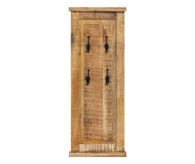 Vješalice za kapute, 2 kom., 38x100 cm, Masivno drvo manga