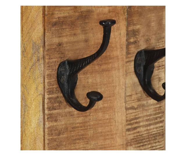 Vješalice za kapute, 2 kom., 38x100 cm, Masivno drvo manga