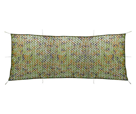 Plasa de camuflaj cu sac de depozitare, 1,5 x 4 m