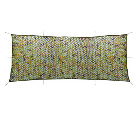 Plasa de camuflaj cu geanta de depozitare, verde, 1,5x5 m