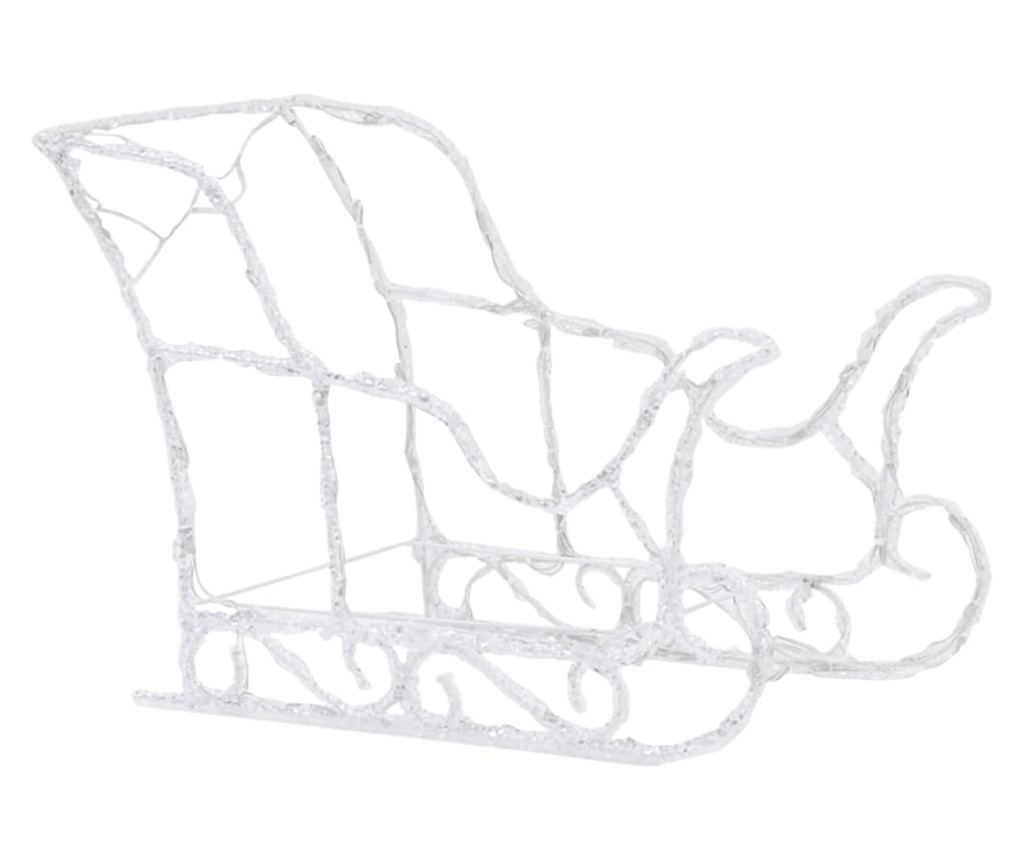 Božićni ukras s jelenima i saonicama, 280x28x55, akril - 7