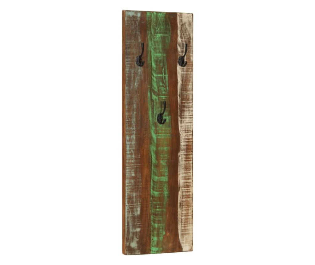 Zidna vješalica za kapute, 2 kom., 36x3x110 cm, masivno reciklirano drvo - 2