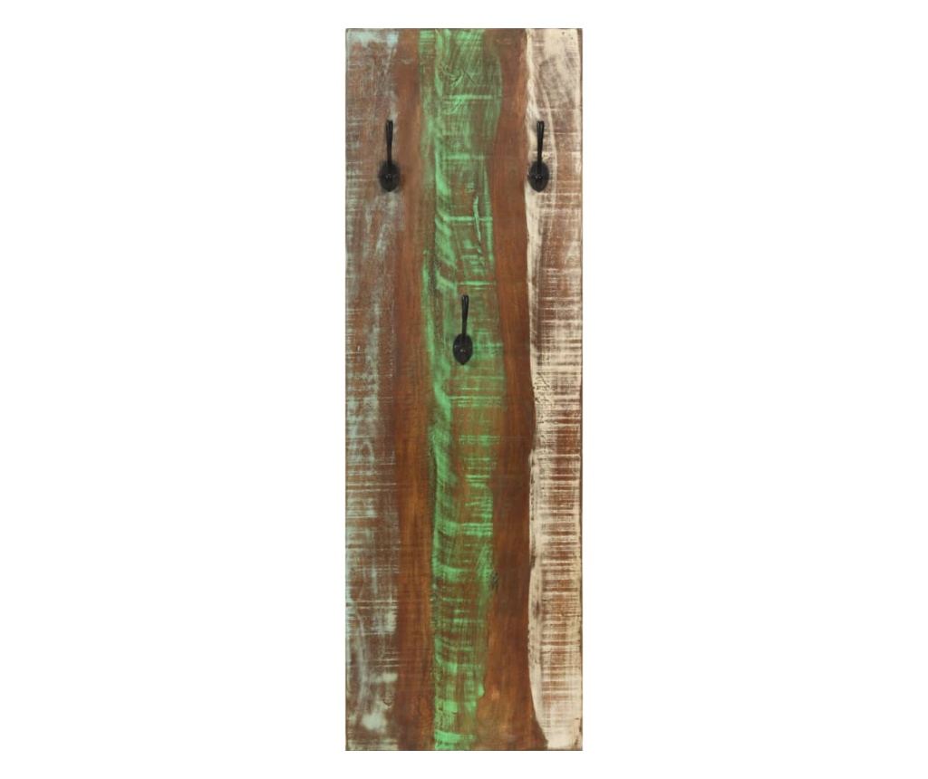 Zidna vješalica za kapute, 2 kom., 36x3x110 cm, masivno reciklirano drvo - 3