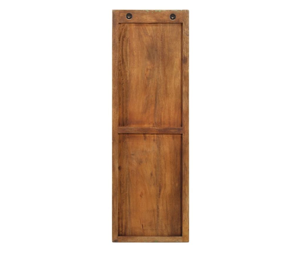 Zidna vješalica za kapute, 2 kom., 36x3x110 cm, masivno reciklirano drvo - 4