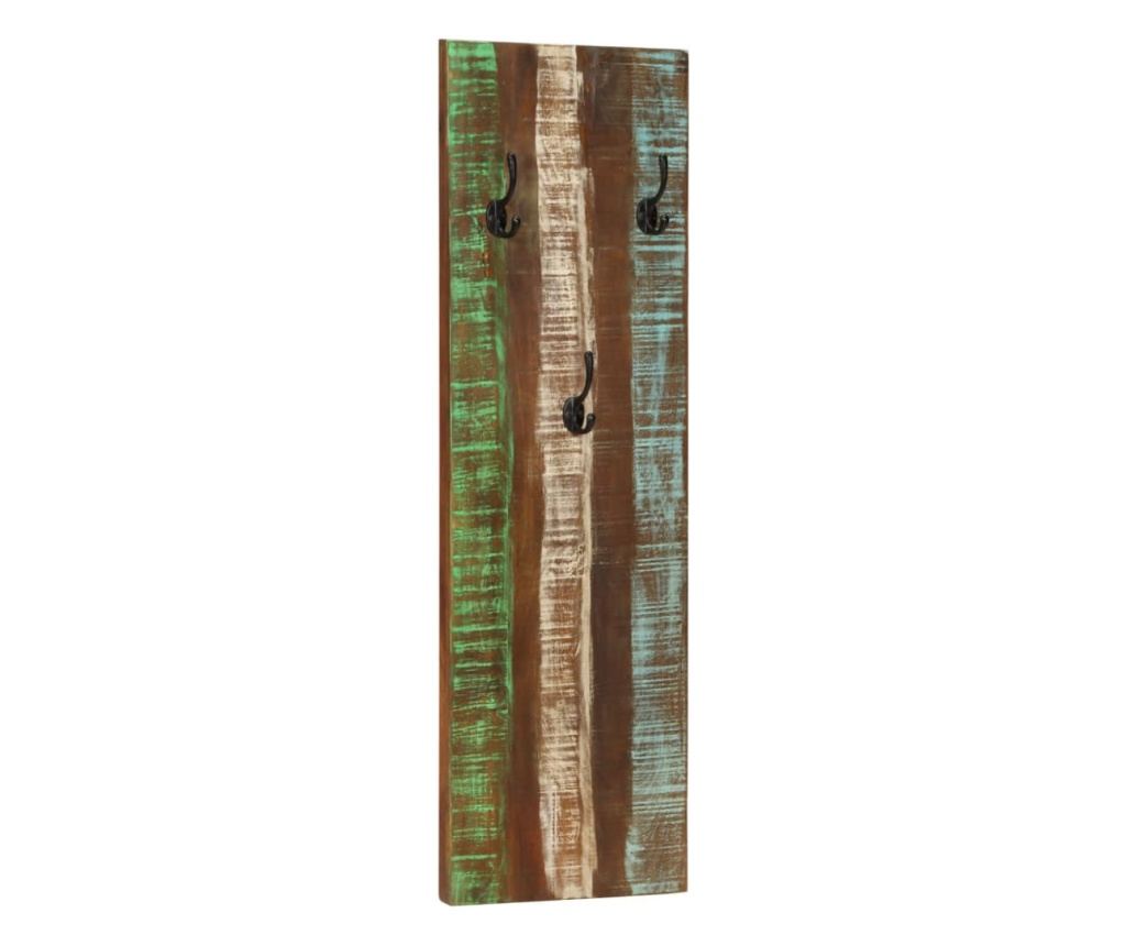 Zidna vješalica za kapute, 2 kom., 36x3x110 cm, masivno reciklirano drvo - 9