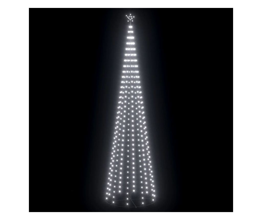 Ukras za božićno drvce konusni 752 LED bijelo hladno 160x500 cm - 2