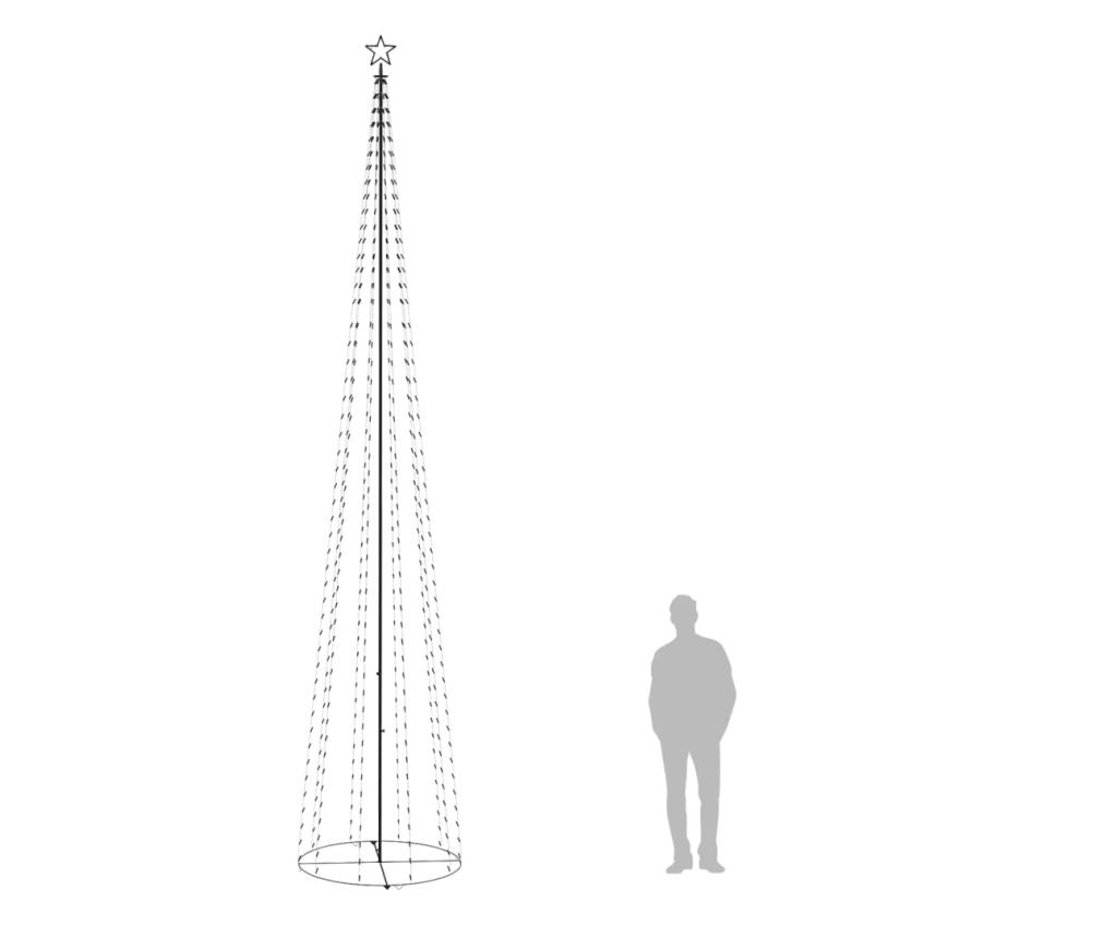 Ukras za božićno drvce konusni 752 LED bijelo hladno 160x500 cm - 4