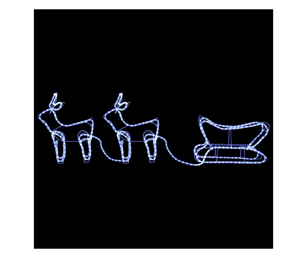 Božićni ukras s jelenima i saonicama, 576 LED svjetala, vanjski - 4