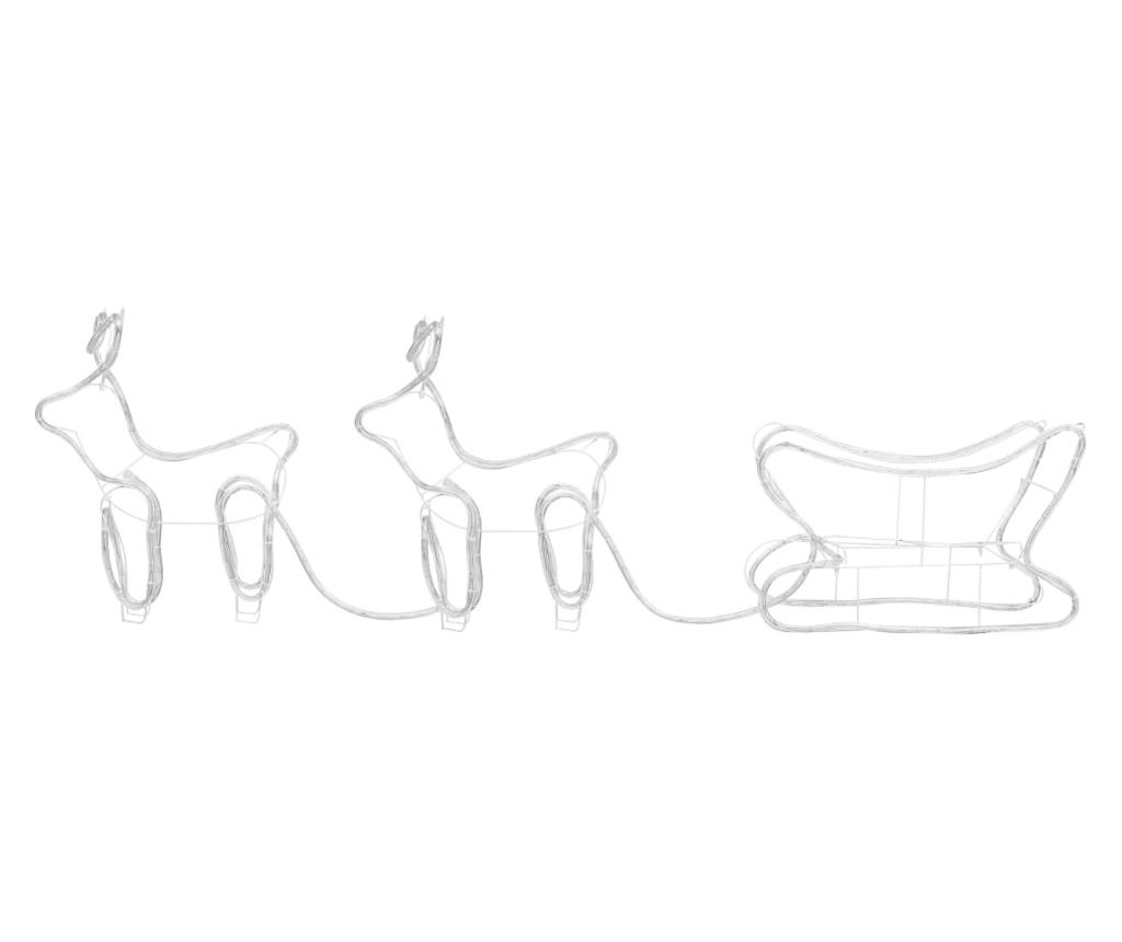 Božićni ukras s jelenima i saonicama, 576 LED svjetala, vanjski - 7