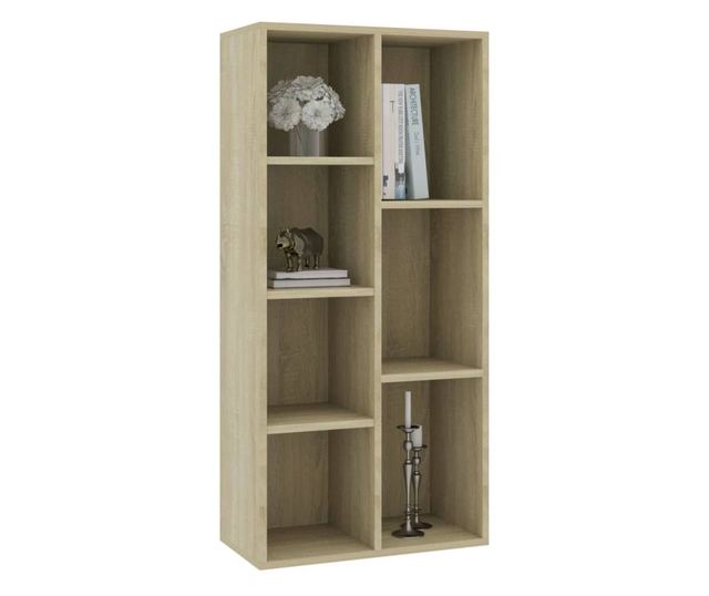 sonoma tölgy színű forgácslap könyvszekrény 50x25x106 cm