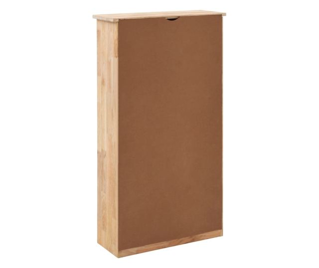 Dulap depozitare pantofi, 55 x 20 x 104 cm, lemn masiv de nuc