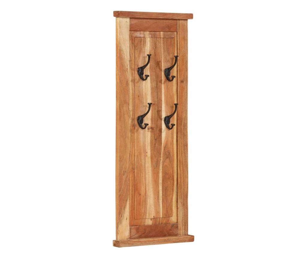 Vješalice za kapute, 2 kom, 38x100 cm, Puno drvo bagrema - 9