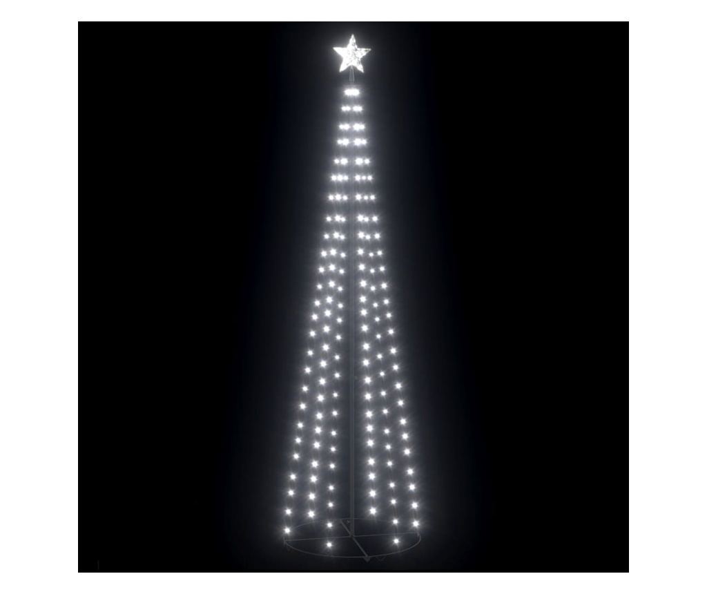Božićni ukras za stablo konusni 136 LED bijelo hladno 70x240 cm - 2