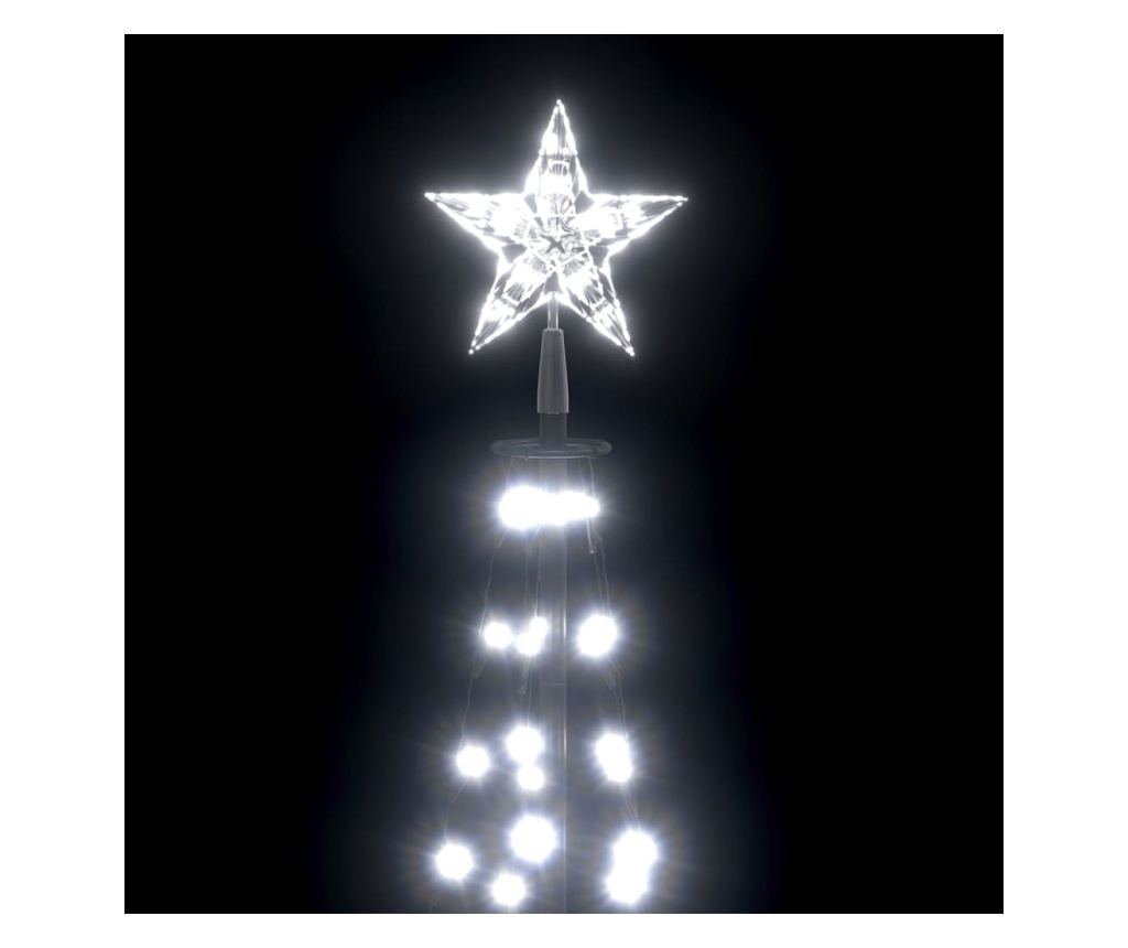 Božićni ukras za stablo konusni 136 LED bijelo hladno 70x240 cm - 5
