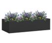 Uredska posuda za cvijeće antracit 90 x 40 x 23 cm čelična
